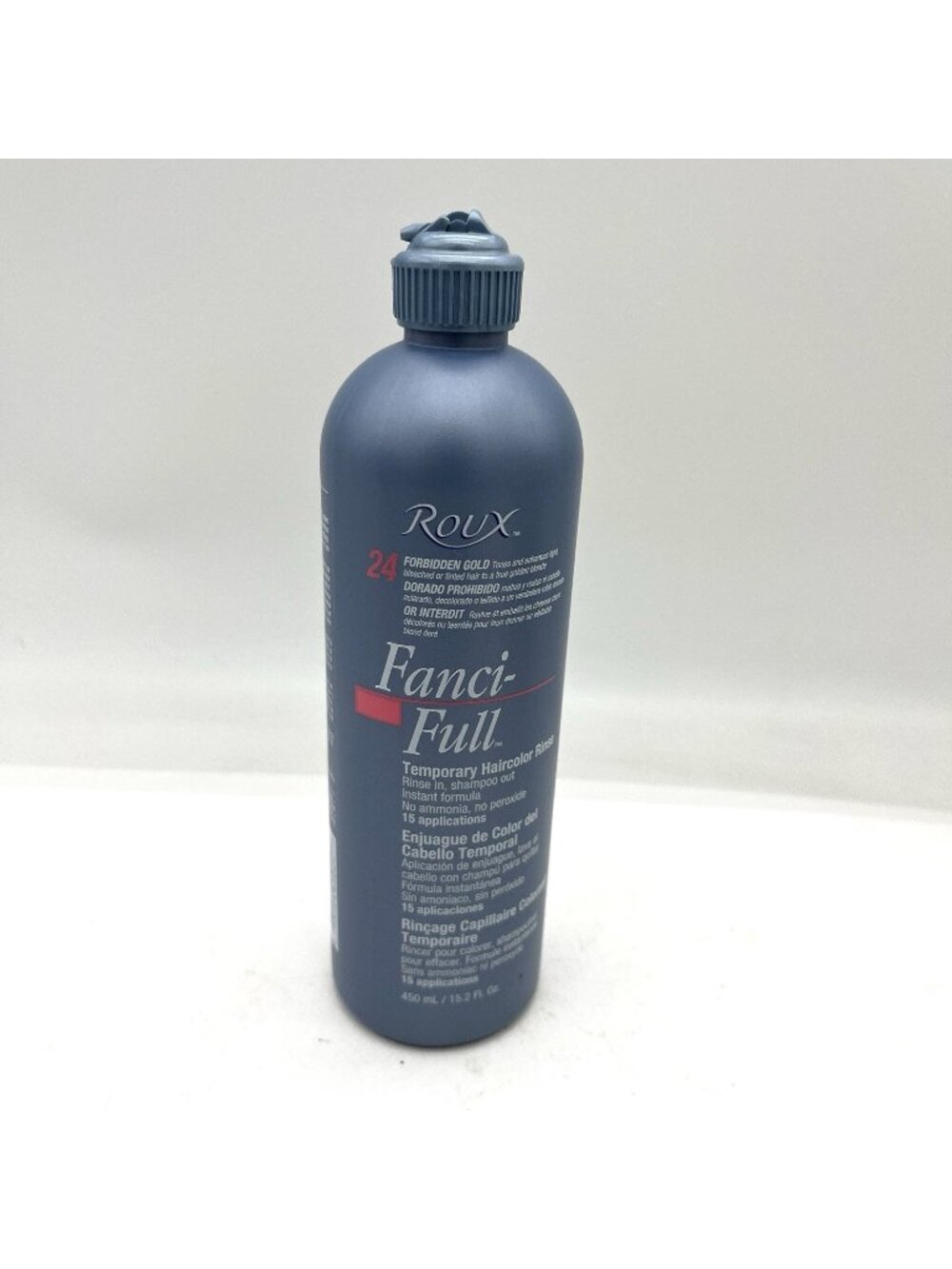 (1) Roux Fanci-Full 24 Forbidden Gold Temporary Haircolor Rinse 15.2 oz, New